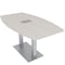 Skutchi Designs 33.5 in W, 59.5 in L, 29 in H, Engineered Wood Top, Ivory HAR-BOT-34x60-DOU-ELEC-XD1026 - alternate 1